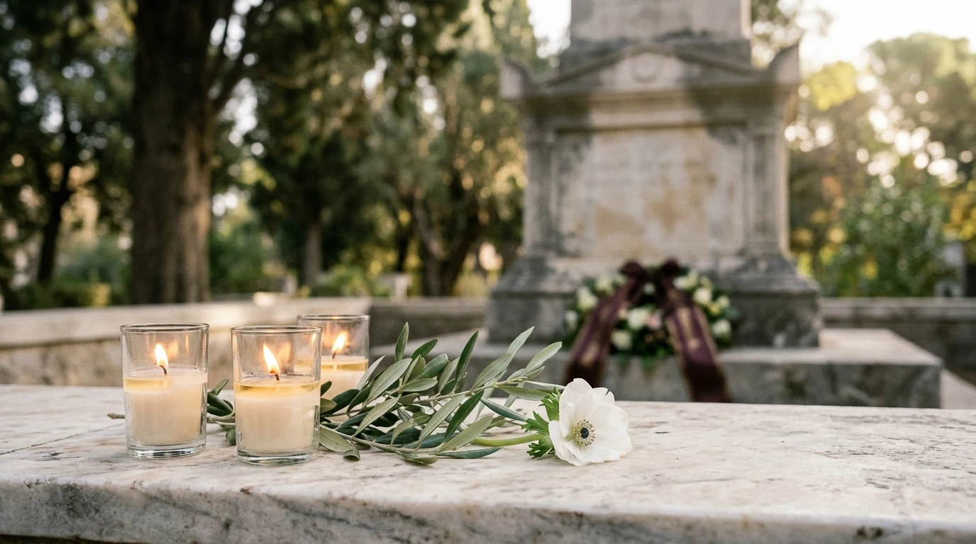 Ημέρα Μνήμης Αγνοουμένων Κύπρου — 29η Οκτωβρίου, κεριά μνήμης και κλαδί ελιάς